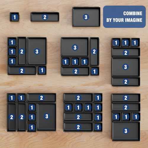 48 PCS Tool Box Drawer Organizer Set, Desk Organizer,Garage Organzation,Storage of Different Tools,Multiple Storage Scenarios of Home,Garage