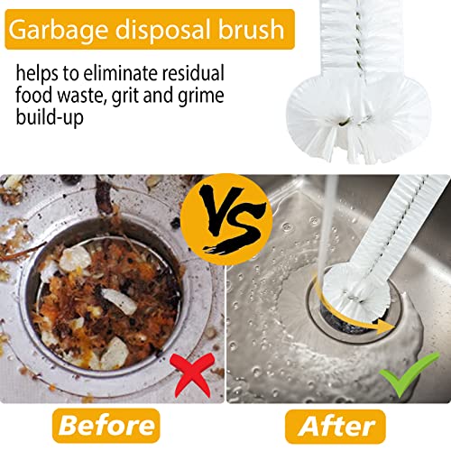 Garbage Disposal Cleaning Brush 15in - Deodorizer & Gunk Remover for InSinkErator