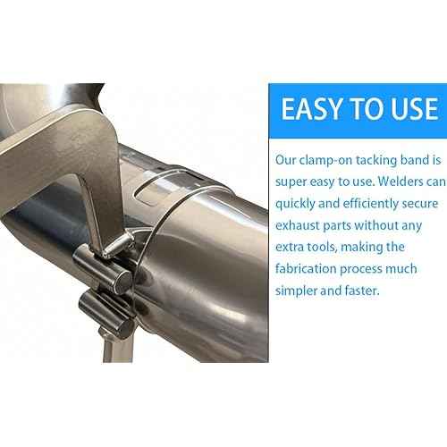 2"2.5" 3"3.5" Stainless Steel Exhaust Tack Welding Clamp-On Kit | Heavy-Duty Corrosion-Resistant Tool for Automotive Exhaust Fabrication & Professional Welding Projects (4PCS)