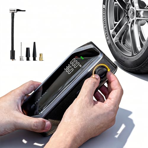 Portable Rechargeable Tire Inflator with Digital Display & Auto Shut-Off