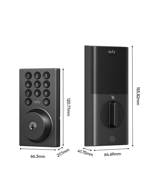 eufy Security Smart Lock C30, Keyless Entry, Built-in WiFi Deadbolt for Front Door, No Bridge Required, Easy Installation, App Remote Control, Auto Lock