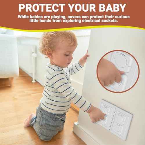 Outlet Covers Baby Proofing, 40 Pack Child Proof Plug Socket Covers Electric Plug Protectors Safety Caps to Prevent Power Shock, for US 3-Prong, White