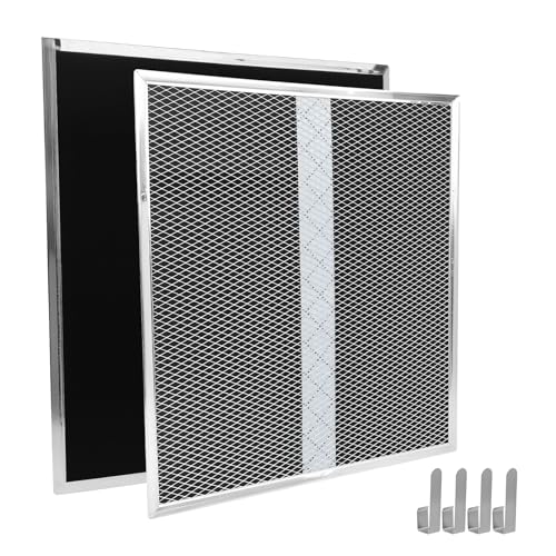 2 Pack Replacement Charcoal Filters for Range Hoods HPF30 S97020466 - Premium Non-Duct