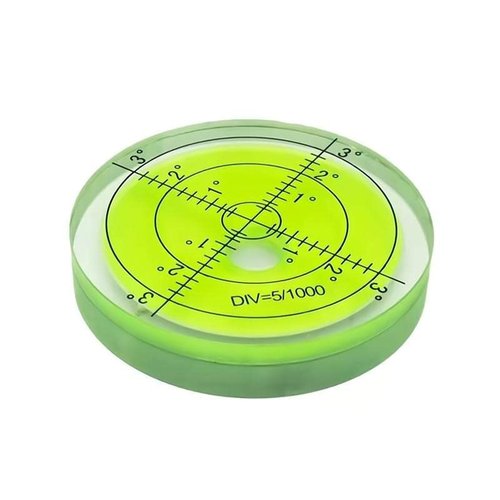 BUBLEVL Round High Precision 2.4inch 60MM Accuracy 15'/2 Aluminium Cardan Circular Bullseye RV leveling Bubble Levels For Motorhome, Camping, Trailer, Construction, CNC machine