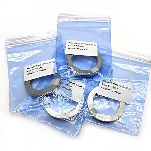 Pure Nickel Strips for Lithium Battery Pack Welding 99.6% Purity,32ft 0.2 * 8mm Nickle Tabs for 18650 26650 Battery Pack Spot Welding and Soldering (32ft 0.2X8mm)