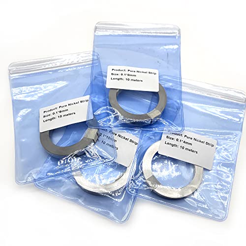 Pure Nickel Strips for Lithium Battery Pack Welding 99.6% Purity,32ft 0.2 * 8mm Nickle Tabs for 18650 26650 Battery Pack Spot Welding and Soldering (32ft 0.2X8mm)