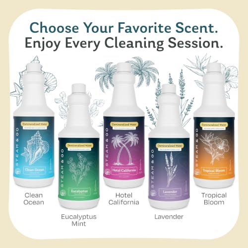 Steam & Go Demineralized Water for Steam Mop - Eucalyptus Mint, 128 Fl Oz