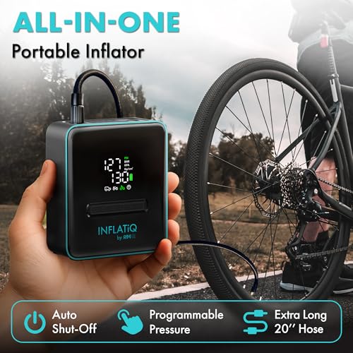 INFLATiQ by RIMiQ Classic 1 Pack Tire Inflator for Cars, Motorcycles & Trucks