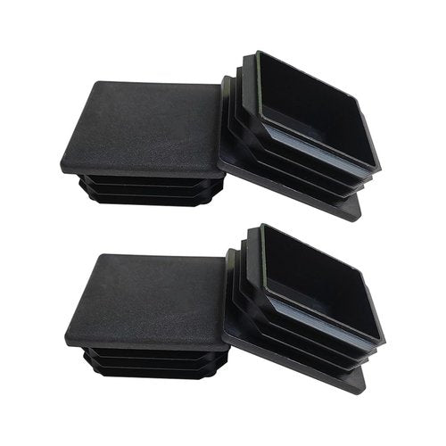 4 Pack 2'' Inch End Cap Square Tubing Black Plastic Plug,Tubing Post End Cap Suitable for Square TubeSquare Plastic Plug, Tubing Post End Cap
