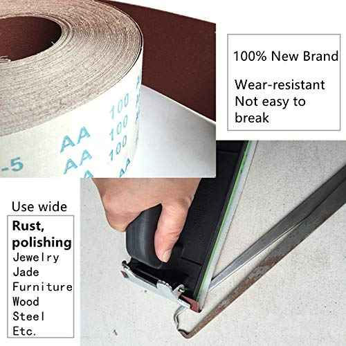 Emery Cloth Roll, 1 M 240 Grits Abrasive Flexible Cloth Polishing Sandpaper for Sanding Cleaning Copper Pipe & Fittings DIY Tools