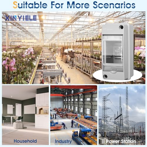 XINYIELE Waterproof Distribution Protection Box 2-Way IP65 ABS Plastic Circuit Breaker Enclosure HT-2WAY