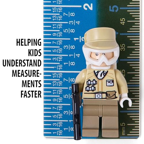 Victor 12-Inch Plastic Ruler with Dual-Color Metric & Standard Measurements - Non-Glare Straight Edge for School & Office, 1 Count