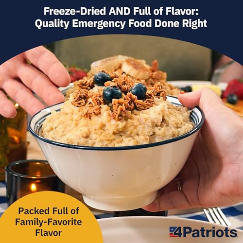 4Patriots 72-Hour Emergency Survival Food Kit - Lasts 25 Years, 20 Servings