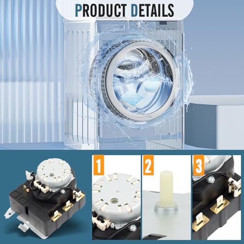 GE Dryer Timer TMD1EM35 WE04X25280 Replacement for GTD33EASK0WW GTX22EASK0WW