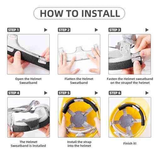 Hard Hat Sweat Band with Liners. Hardhat Band Liner That Keeps You Cool & Dry, Welding Hat Accessories Cool Band, Durable Comfort Solutions, Adjustable Bands