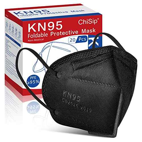 ChiSip Disposable Face Masks, 5 Layer Breathable Masks for Adult, Men, Women