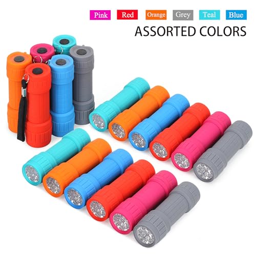 FASTPRO 18-Pack Mini LED Flashlights with AAA Batteries - Compact & Bright