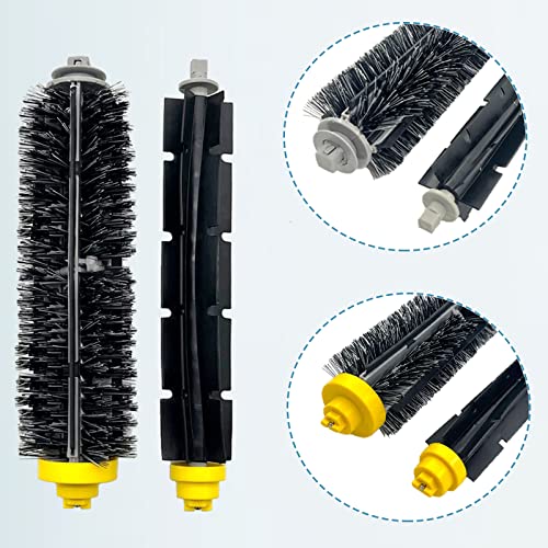 Replacement Parts Kit for iRobot Roomba 600/500 Series – 2 Bristle & 2 Beater, 6 Filters, 6 Side Brushes (2+6+6) – Rjnlsc