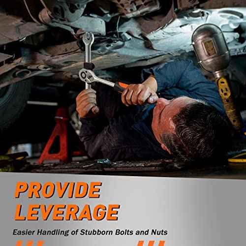 QUICKWOLF Wrench Extender Tool, Universal Wrench Extender with 1/2 Inch or 21mm Hex Drive for Mechanics and Automotive,Heat-Treated Forging