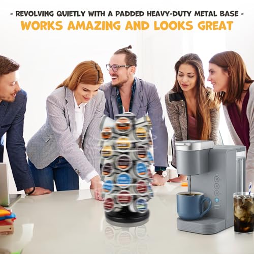 BLACKSMITH FAMILY Carousel K-Cup Holder, 40-Pod Capacity, Black - Standard