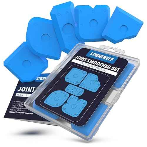 Silicone Caulking Tool Set ? 5-in-1 Sealant Finishing Tool Kit | Caulk Remover, Grout Scraper & Applicator for Bathroom, Kitchen, Window, Sink, Tile & Joint | Professional Silicone Tools