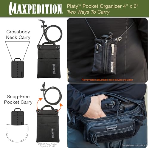 Maxpedition Platy Pocket Organizer - Compact EDC Tool Pouch with Molle and YKK Zippers