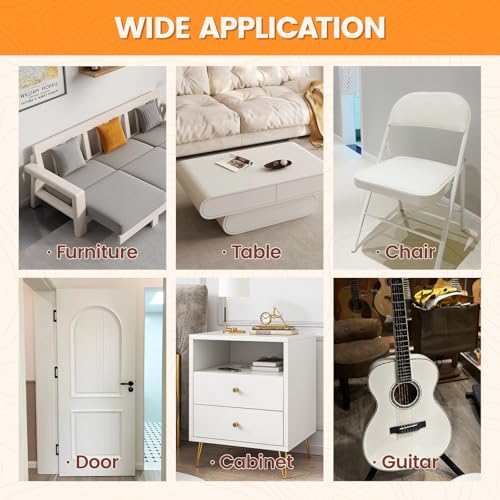 Aididan White Wood Filler 16 Oz - Paintable & Stainable Wood Repair Kit