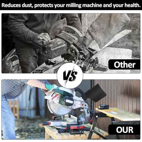 2 PCS Miter Saw Dust Collection Bags, Ymapinc Dust Collector Bags with Zipper and Wired, Adjustable Stand Table Saw Accessories for 225 Model Belt Sander Edge Planer Diagonal Saw