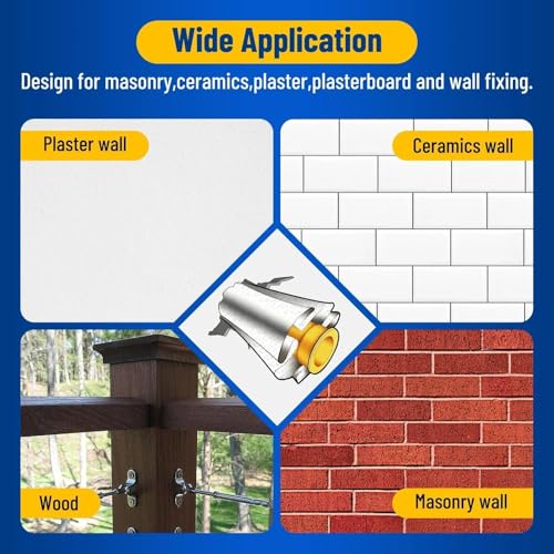 Kenbry Drywall Anchor Repair Kit - Fast, Durable Wall Fix for Loose Anchors