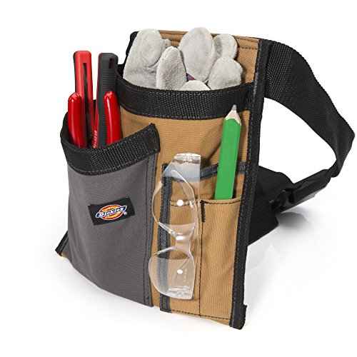 Dickies 5-Pocket Single Side Tool Belt Pouch/Work Apron, Durable Canvas Construction, Adjustable Belt for Custom Fit