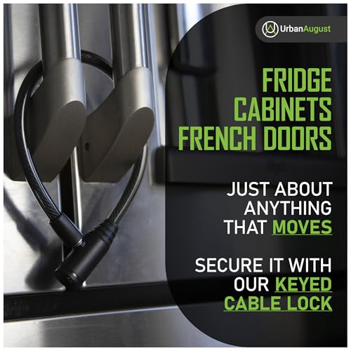 Urban August Child-Proof Refrigerator & Cabinet Lock Black - 1 Pack