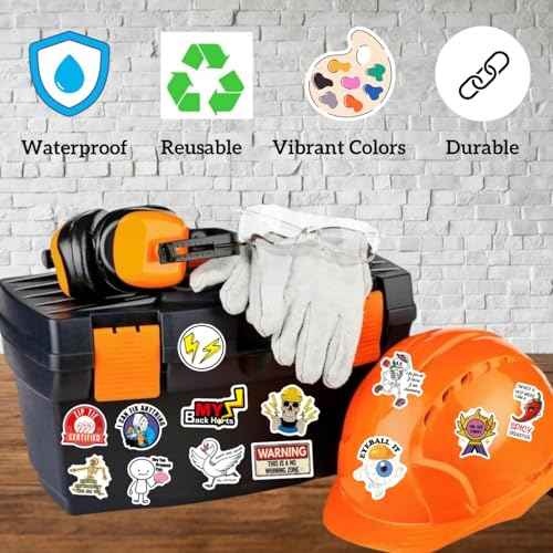 240PCS Funny Hard Hat Stickers for Adults No Repetition, Funny Blue Collar Stickers, Humor Vinyl and Waterproof Stickers for Water Bottle Laptop Tool Box Helmet Welding Electrician Construction