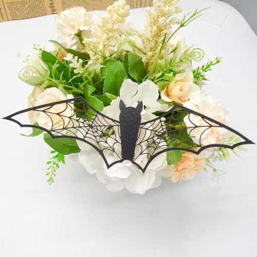 KTAABTR 36PCS Black Halloween Bat Wall Stickers - Large Decor for Walls & Parties