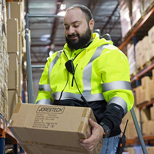 JORESTECH High Visibility Hoodie Full Zipper 100% Polyester ANSI