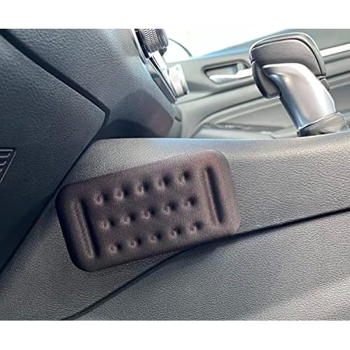 Car Knee Cushion Pads, High-density Memory Foam, For Comfort and Pain Relief while Driving (Black, Set of 2)