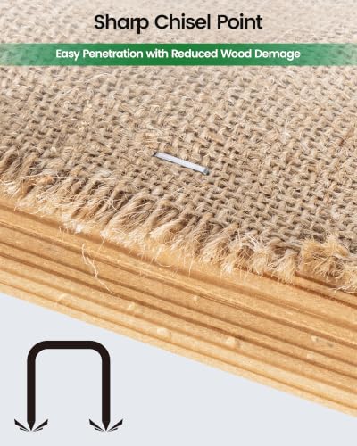 Meite T50 Staples 3 Sizes Pack - 1/4, 3/8, 1/2 Inch Galvanized Heavy Duty 2,520 Pcs for Upholstery & Construction