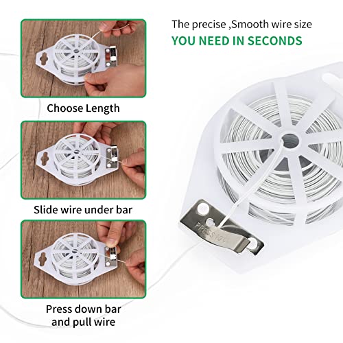 KINGLAKE GARDEN Twist Ties, 328 Feet with Cutter, Support Ties for Gardening Plants Growth and Care