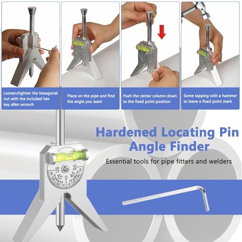 Pipe Center Finder, Pipefitter Tools With Centering Head, Finder Tool