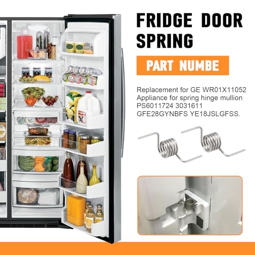 GE WR01X11052 Fridge Door Spring Hinge Mullion Replacement