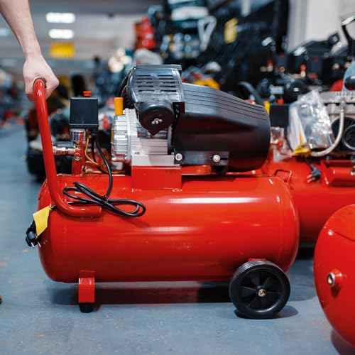 PATIKIL 4" Air Compressor Wheels, 2 Pcs Universal Air Compressor Wheel Replacement Parts with 0.5" Dia. Hole for Easy Mobility, Beige