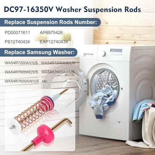 WA54R7600AW/US WA54R7600AV/US WA54R7200AW/US WA54R7600AC/US Sam-sung Washer Suspension Rods,27.5'' DC97-16350V Washer Suspension Rods OEM Damper Assembly Sam-sung Washer Replacement Parts