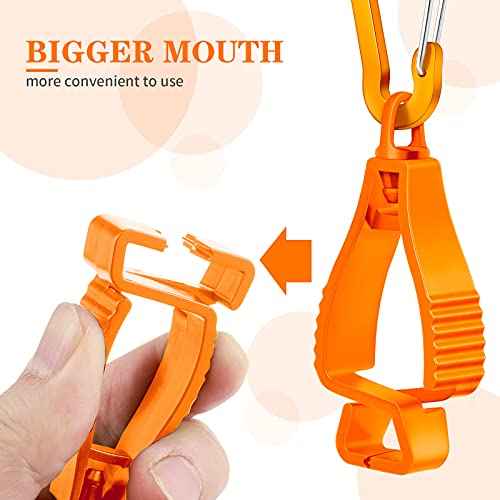 Glove Clips for Work Glove Holders for Belt and Pants Work Safety Keeper Clamp Catcher Construction Gloves Helmets