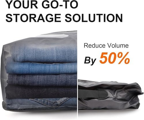 LAG Vacuum Bags for Travel Luggage with Wireless Pump, Revolutionary Reusable Compression Bags for Carry On Suitcases and Backpack, Vacuum Seal Packing cube for Cloth Packing