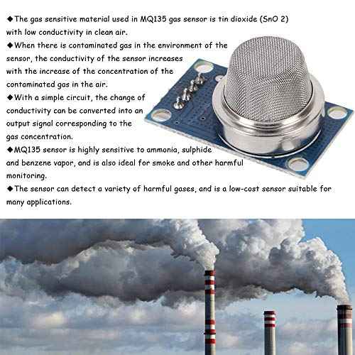 Ximimark 3Pcs MQ135 MQ-135 Air Quality Sensor Hazardous Gas Detection Module for Arduino