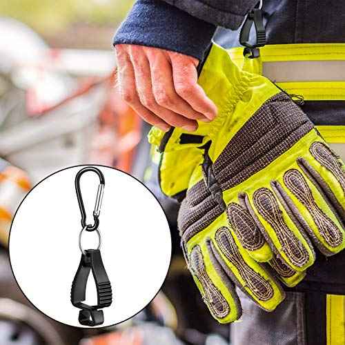 Jetec 6 Pcs Glove Clips for Work Glove Holder Grabber Safety Clips for Construction Work Accessories Helmets Hanger Clamp
