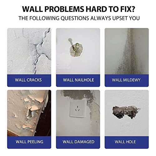Boncart 2-Pack Drywall Repair Kit with Spackle, Tools & Sandpaper - Wall Fix
