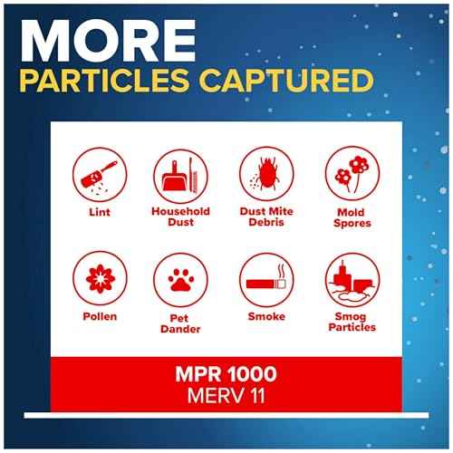 Filtrete 16x25x1 AC Furnace Air Filter, MERV 11, MPR 1000, Micro Allergen Defense, 3-Month Pleated 1-Inch Electrostatic Air Cleaning Filter, 2 Pack (Actual Size 15.719 x 24.72 x 0.84 in)