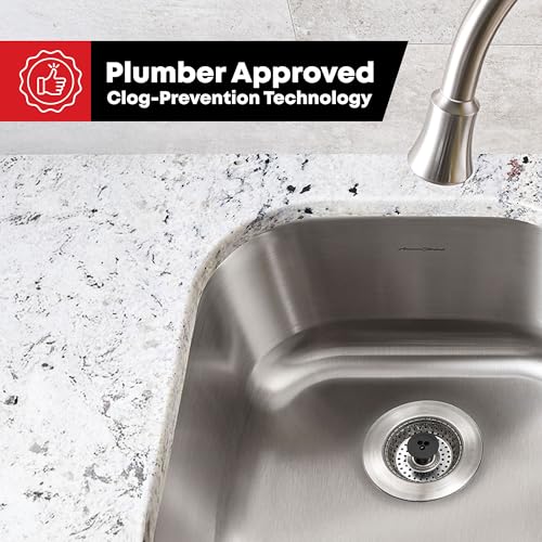 Kitchen SinkShroom 1-Pack Black Stainless Steel Sink Strainer - Clog-Free