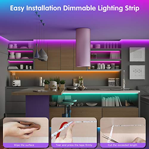 Tenmiro RGB 100FT Led Strip Lights for Bedroom Music Sync & App Control