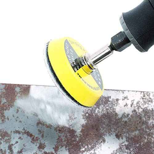 2 Inch Hook and Loop Sanding Pad with 1/8" Mandrel ? Replacement Backing Pad for Sanding Discs, Drill & Rotary Tools Air Die Grinder Sander Polishing Pads 9 Pack